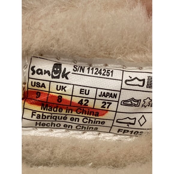 Sanuk Men's 9 Cozy Vibe Low Sugar Mat Slipper Stone Gray Canvas Shoes 1124251 - Picture 16 of 16